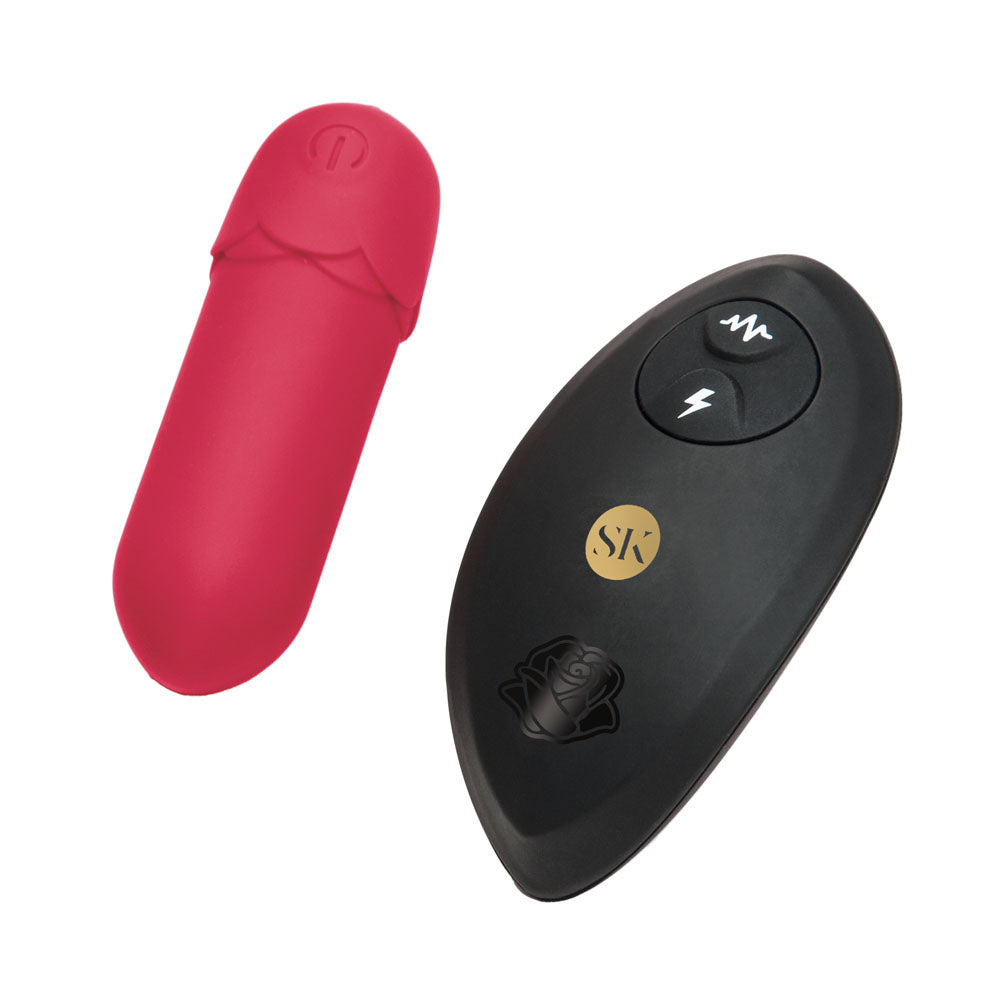 Secret Kisses ROSEGASM Petal Play Mini Bullet with Remote - Bullet Vibrators
