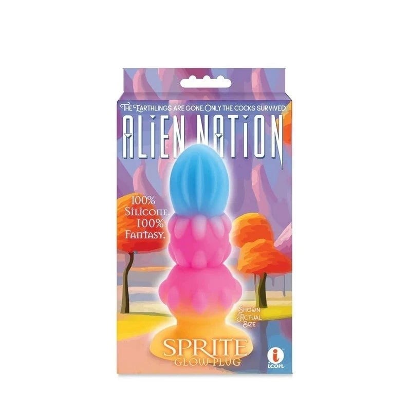 Otherworldly Pleasure with Alien Nation's Glow-in-the-Dark Sprite Fantasy Anal Plug - Butt Plugs