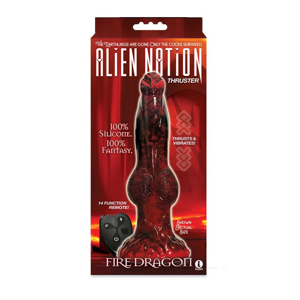 AlienNation Fire Dragon by Icon Brands - Harness Dildos