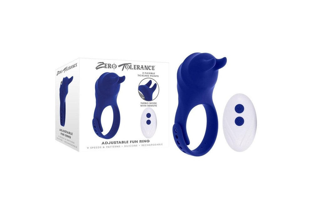 Zero Tolerance Adjustable Fun Remote Control Cock Ring - Cock Rings