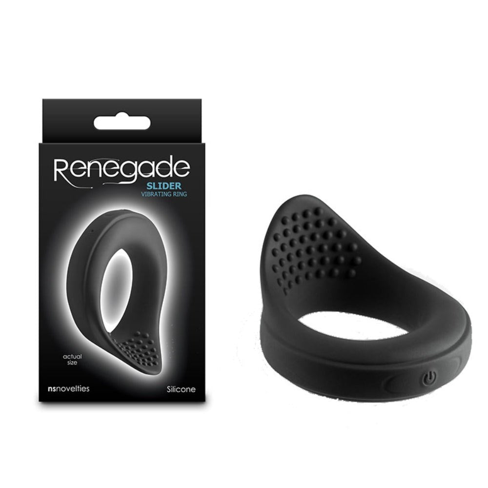 Renegade Slider - Powerful Vibrating Pleasure Ring - Cock Rings