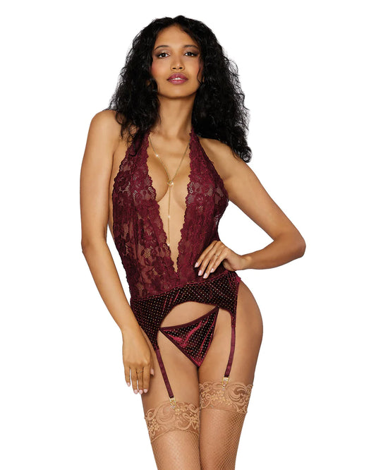 Dream Girl Lingerie Sexy Garter Slip & G-String