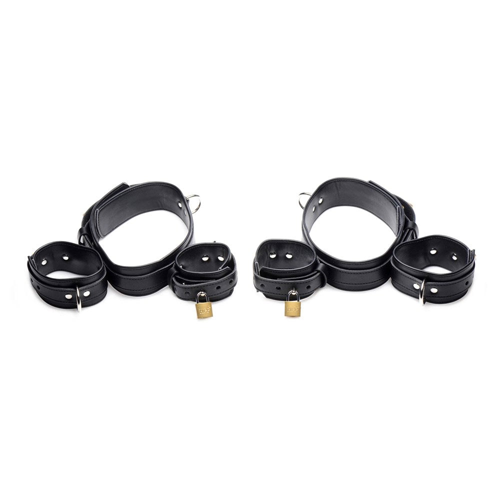Strict Frog Tie Bondage Restraint Set Black - Bondage Kits