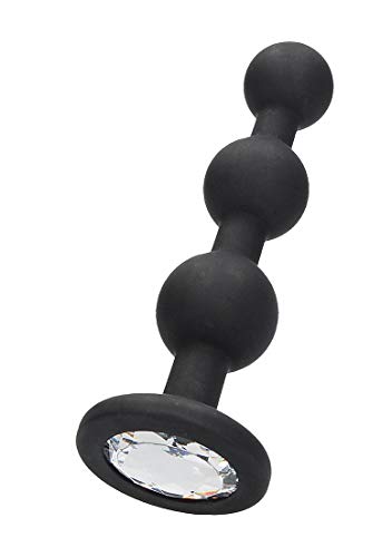 Shots Toys Silicone Butt Plug with Diamond Gem Base - Butt Plugs