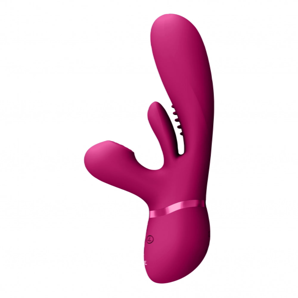 Kura - Thrusting G-Spot Vibrator with Flapping Tongue - - Rabbit Vibrators