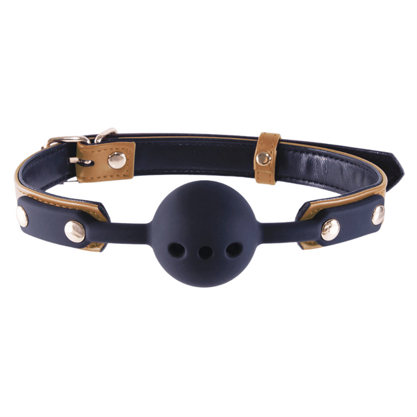 Nanma Breathable BDSM Play Silicone Gag Ball - Bondage Gags and Bits