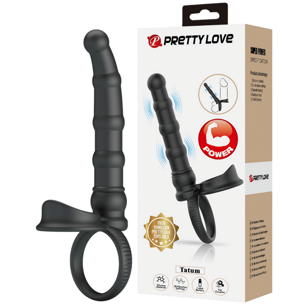 Baile Tatum Vibrating Cock Ring with Anal Probe - Vibrating Cock Rings