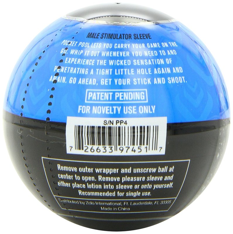 Zolo Pocket Pool Single Corner Pocket - - Masturbators and Strokers