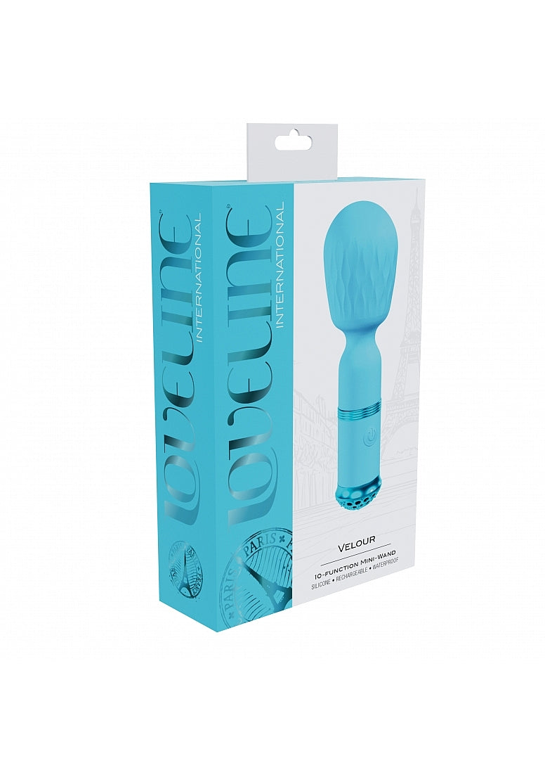 Shots Loveline Velour 10 Functions MIni-Wand Massager - Body Wands