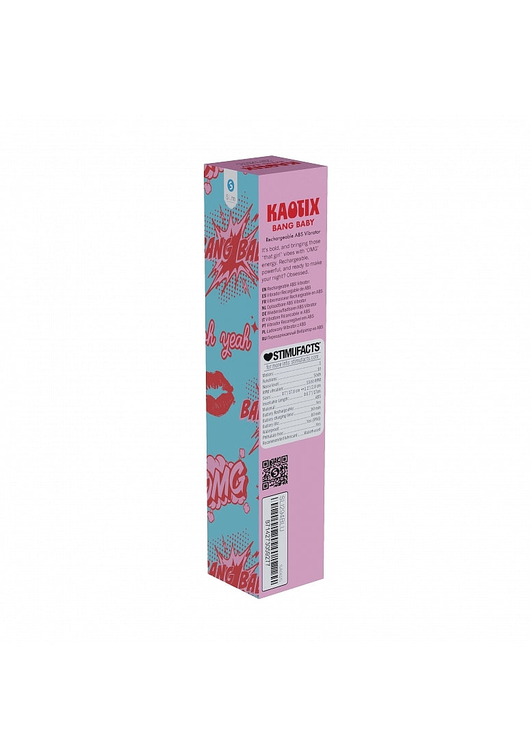 Shots S-LINE Kaotix Bang Baby Rechargeable Bullet Vibrator - Bullet Vibrators