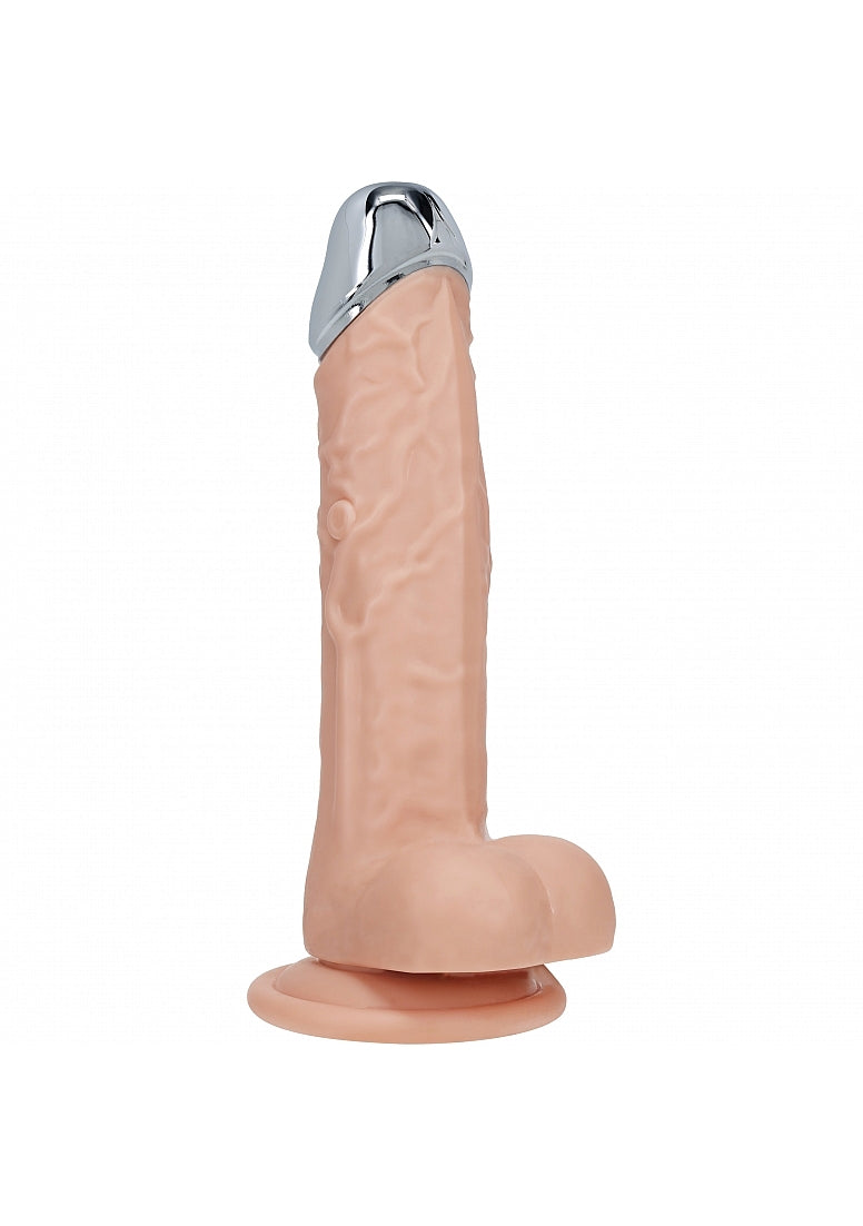 Shots REALROCK Metal Head 6 Inch Realistic Vibrating Dildo - Vibrating Dildos