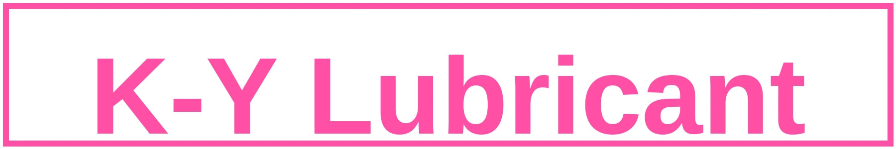 K-Y Lubricant