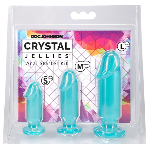 Anal Starter Teal Kit by Doc Johnson - Butt Plugs