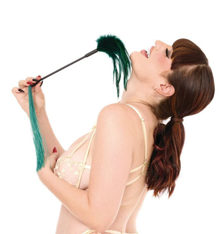 Indica Feather Tickler Whip by Sportsheets - Whips And Crops
