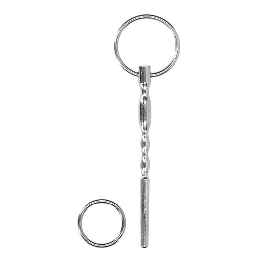 Shots Stainless Steel Urethral Penis Plug With Ring 8mm