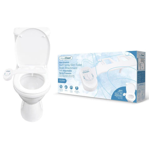 AquaClean Swift Spray Toilet Bidet Attachment Non-Electric - Enemas and Douches