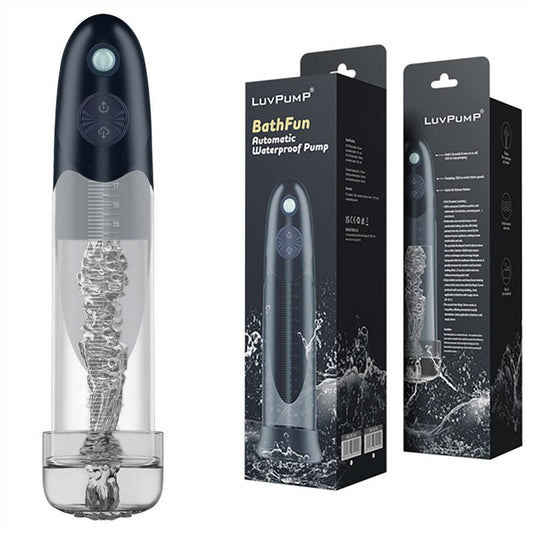 LuvPump BathFun Automatic Penis Pump by Shots Toys - Penis Pumps And Stretchers