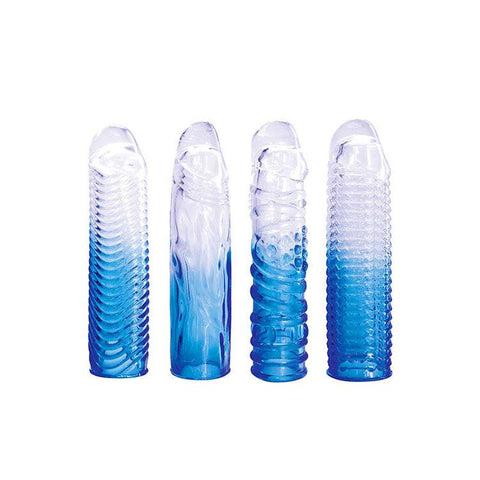 SAPPHIRE Sleeve Set Penis Sleeve Set of 4 - Penis Sleeves and Extenders