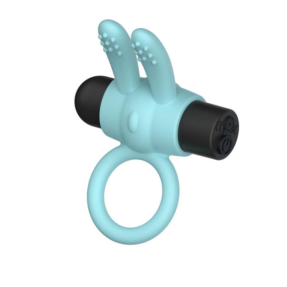 Passion Play Silicone Rechargeable Rabbit Vibrating Cockring - Vibrating Cock Rings