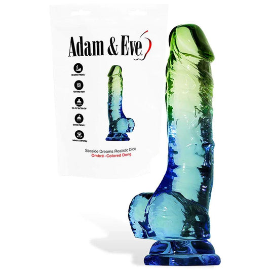 SENSUAL SEASIDE 8.5'' Dildo by Adam & Eve Sextoys - Realistic Dildos