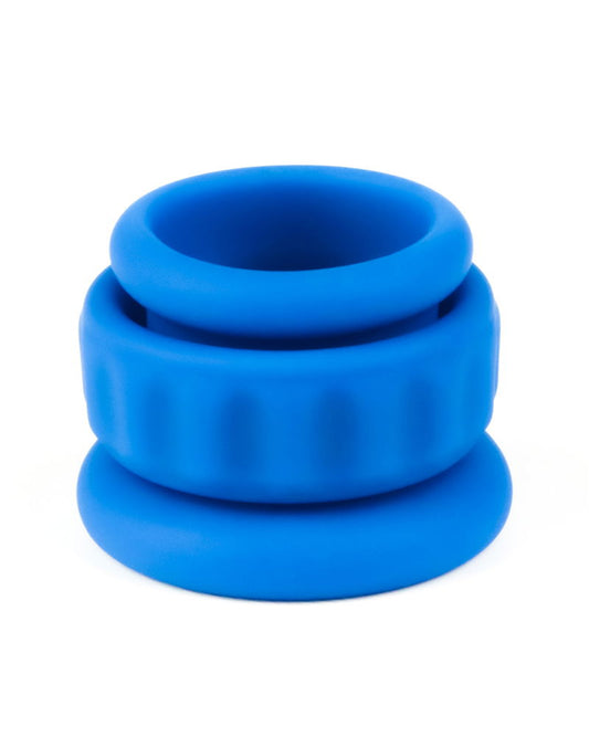 Lovetoy Pinnacle Pro Twin Flex Stretchy Cock and Balls Rings Blue