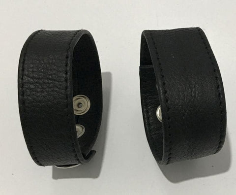 Three-Snap Buckle Leather Cock Ring by Hell's Couture - Cock Rings
