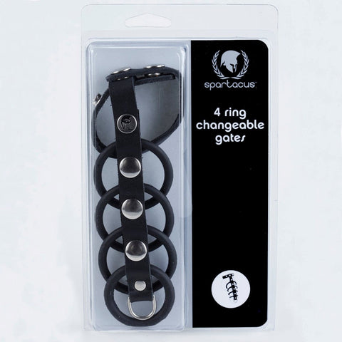 4 Cock Ring Changeable Gates by Spartacus Enterprises - Cock Rings