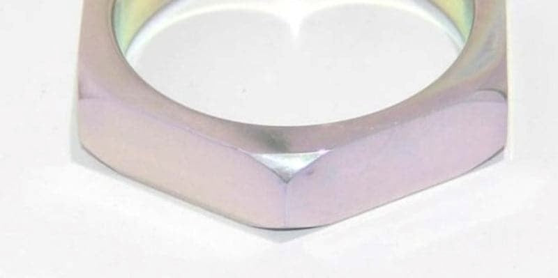 Aluminium Hexagonal Cock Ring - - Cock Rings