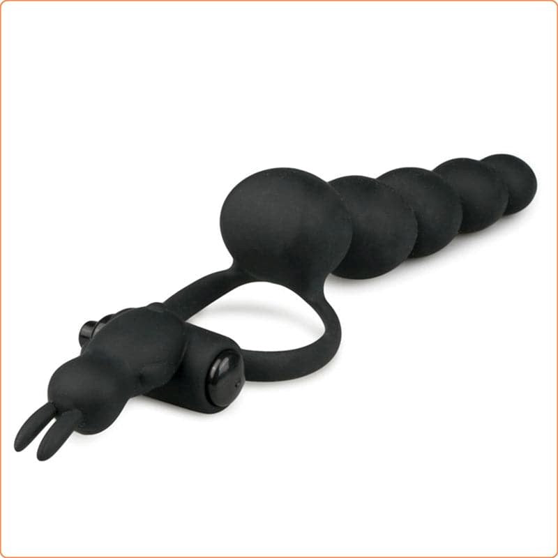 Anal Beads With Vibration Cock Ring - - Anal Beads and Balls