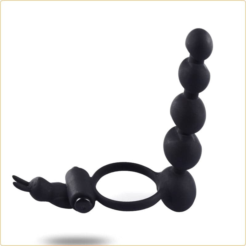 Anal Beads With Vibration Cock Ring - - Anal Beads and Balls