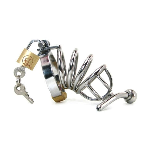 Asylum Chastity Device with Cock Plug by BDStyle - Male Chastity