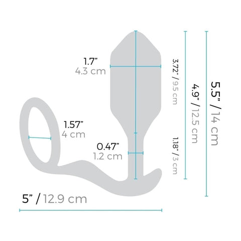 Vibrating Snug and Tug Luxury Sex Toy by B-Vibe - Luxury Sex Toys