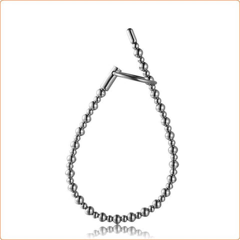Ball Bent Stainless Steel Penis Plug by BDStyle - Penis Plugs