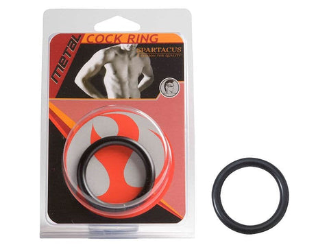 Black Metal Cock Ring by Spartacus Enterprises - Cock Rings