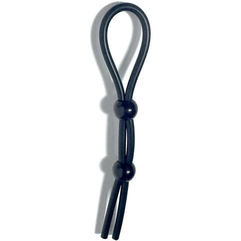Boneyard Cock Leash Double Adjustable Cock Lasso Ring - Stretchy Cock Rings