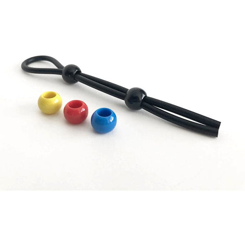 Boneyard Cock Leash Double Adjustable Cock Lasso Ring - Stretchy Cock Rings