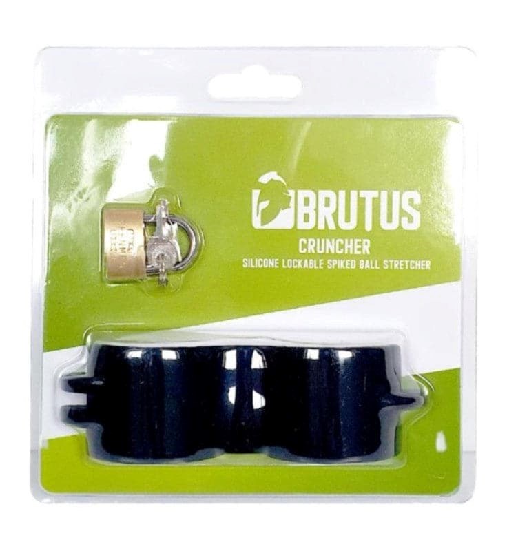 Brutus Cruncher Lockable Spiked Ball Stretcher - - Ball and Cock Toys