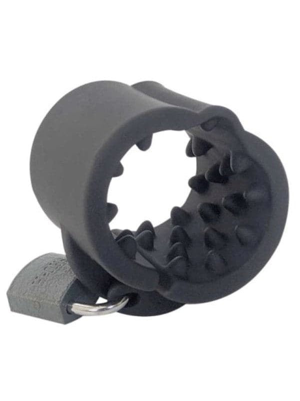 Brutus Cruncher Lockable Spiked Ball Stretcher - - Ball and Cock Toys