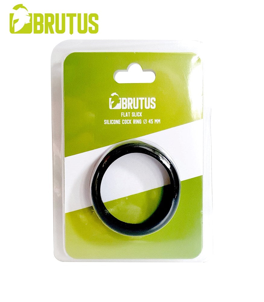 Brutus Flat Slick Cock Ring - - Ball and Cock Toys