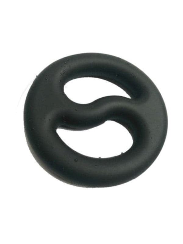 Brutus Yin Yang Silicone Cock and Ball Duo Ring - - Cock Rings