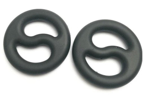 Yin Yang Silicone Cock and Ball Duo Ring by Brutus - Ball and Cock Toys