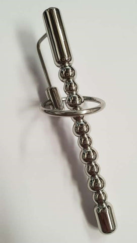 Bubbles Cock Plug With Clear Gem by Hell's Couture - Penis Plugs