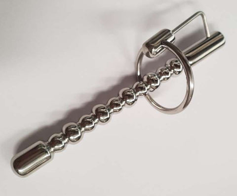 Bubbles Cock Plug With Clear Gem by Hell's Couture - Penis Plugs