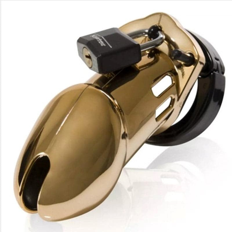 CB 6000 Gold - Male Chastity Cock Cage Kit - - Male Chastity