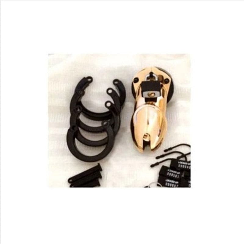 CB 6000 Gold - Male Chastity Cock Cage Kit - - Male Chastity