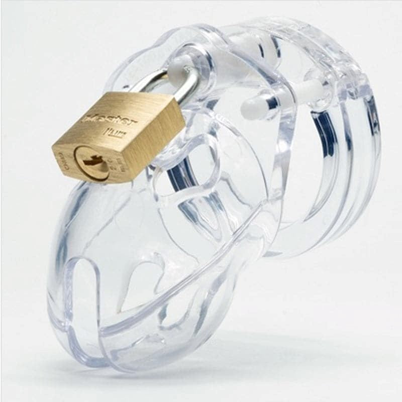 CB Mr Stubb Clear - Male Chastity Cock Cage Kit - - Male Chastity