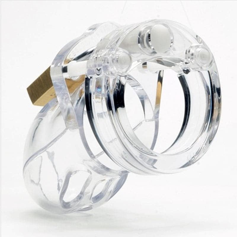 CB Mr Stubb Clear - Male Chastity Cock Cage Kit - - Male Chastity