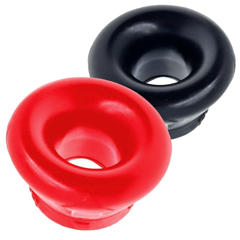 Clone 2-Pack Stacking-Stretch Ballstretchers Red/Black - - Ball and Cock Toys