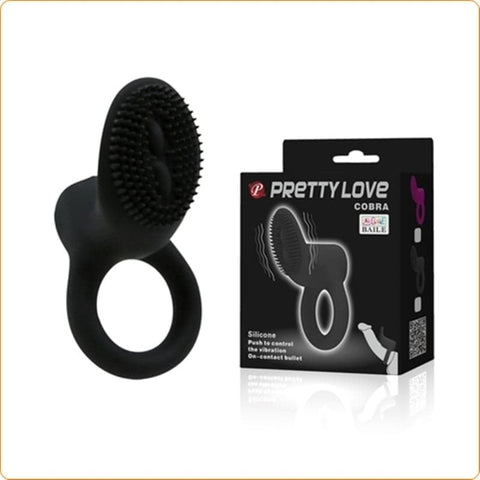 Pretty Love Cobra Silicone Cock Ring by Baile - Ball and Cock Toys