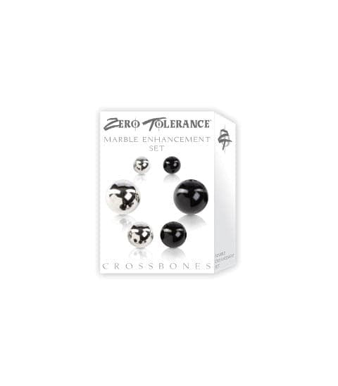 Crossbones Marble Enhancement Set - - Cock Rings